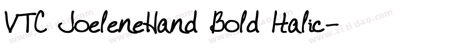 VTC JoeleneHand Bold Italic字体转换